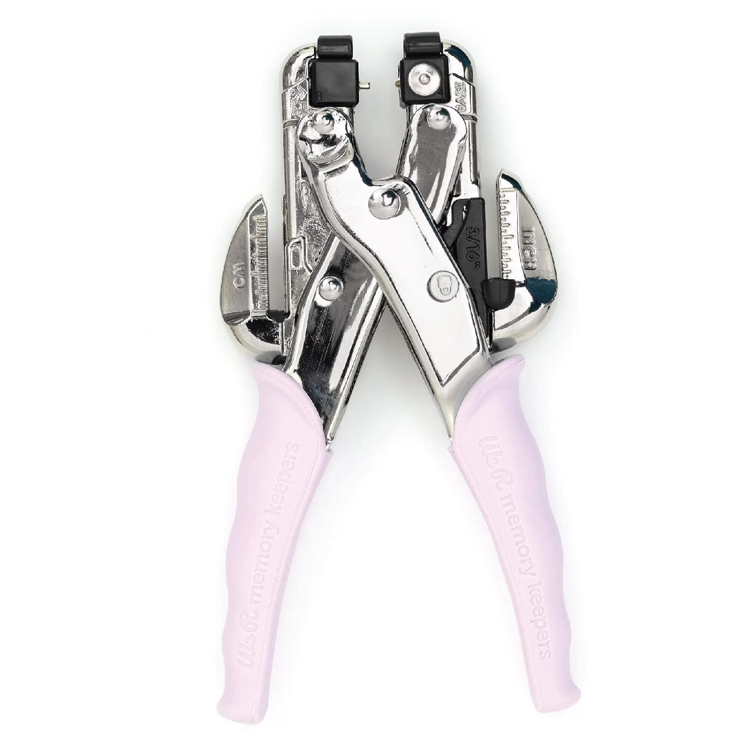 We R Memory Keepers, Crop-A-Dile Eyelet Setter and Snap Punch, Lilac, for 1/8 or 3/16 Inch Holes, Grommet and Embelishment Crafting Puncher for Paper, Fabric, Leather, Plastic, and Metal