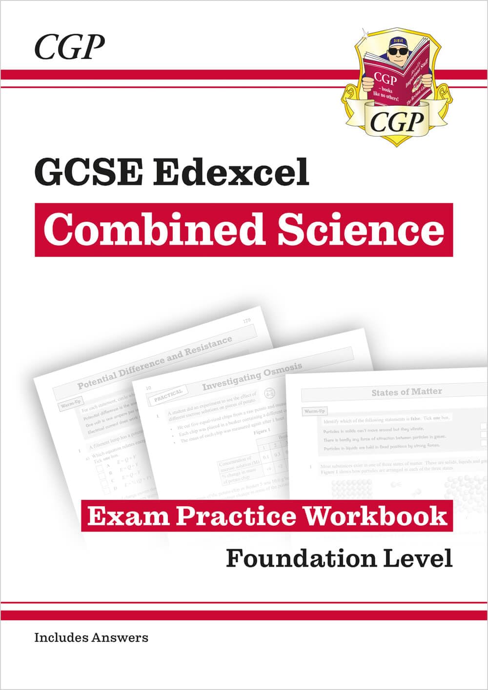 GCSE Combined Science Edexcel Exam Practice Workbook - Foundation (includes answers): for the 2026 and 2027 exams (CGP Edexcel GCSE Combined Science)