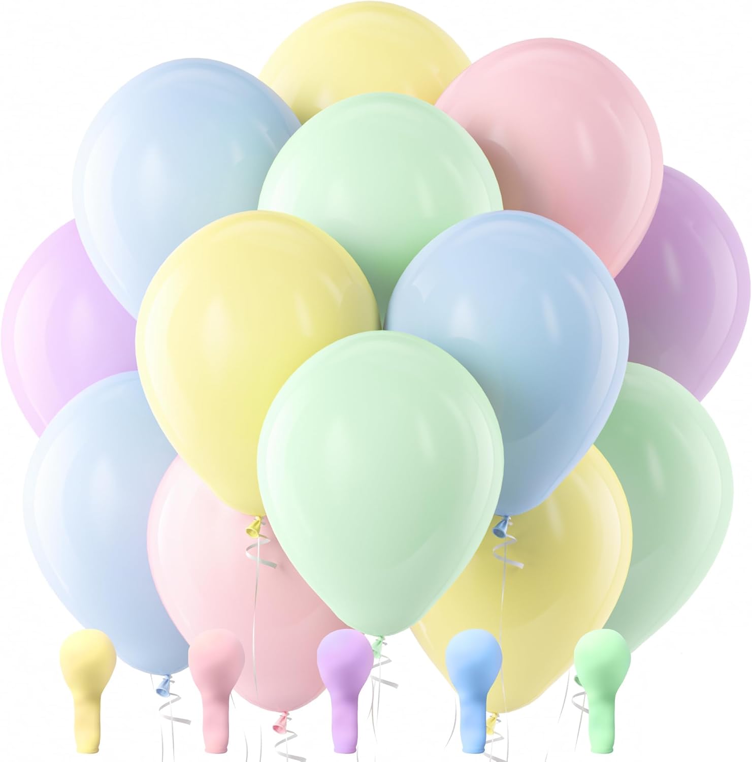 XEANCO Balloons 50 Pcs, Beautiful 10 inches Latex Balloons, Party Balloons, Wedding Balloons for Decoration, Perfect for YOUR beautiful Parties, Birthdays (Pastel-50 Pcs)(XB-1)