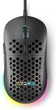 DIERYA M1SE Wired Gaming Mouse with Honeycomb Shell, 12800DPI Optical Sensor, 6 Programmable Macros, Software Support for Custom Key Config, and RGB Settings for Windows 7/8/10/XP, Vista, Linux-Black
