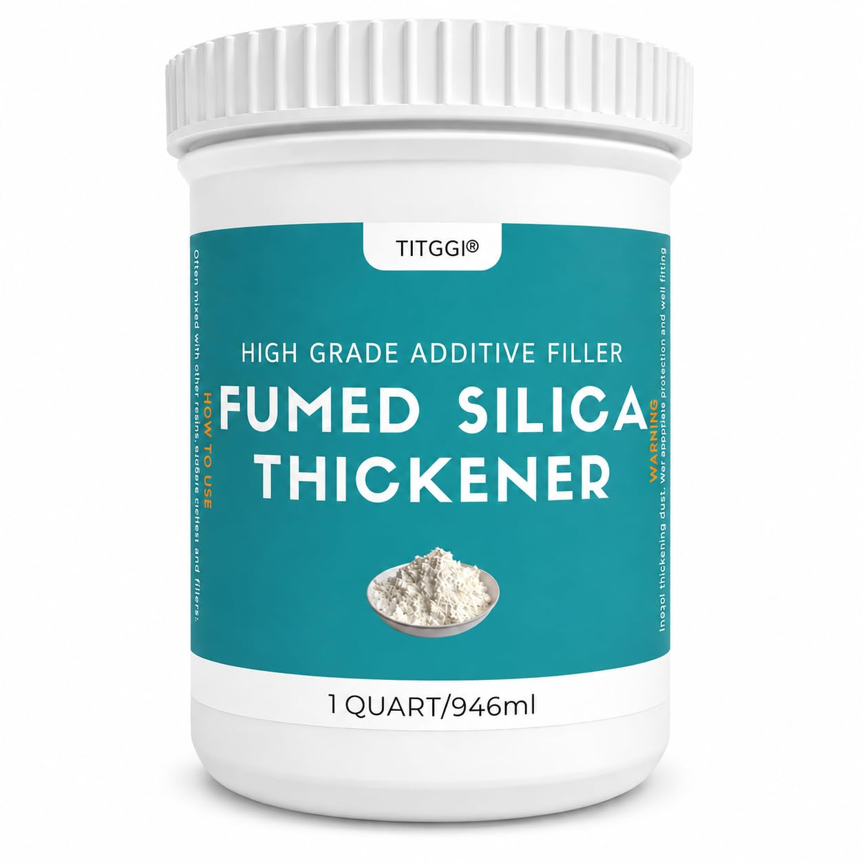 TITGGI Fumed Silica Thickener for Epoxy Resin and Coatings 1 Quart (946 mL)