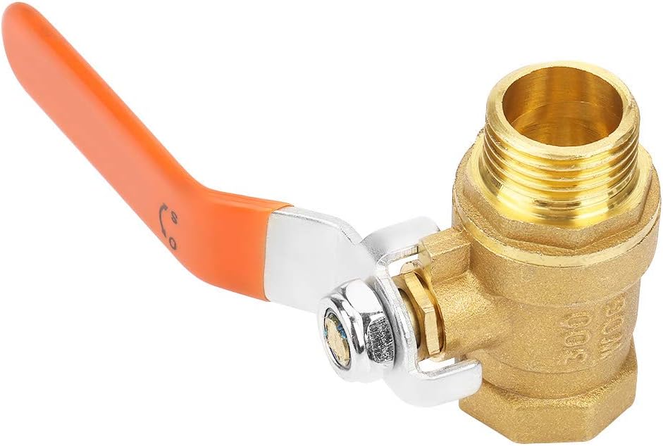 Ball Valve Dual-Direction, Industrial Scientific Dual Direction Water DN15 1 2 Inch Brass Pipe Male and Female Thread with Lever Handle