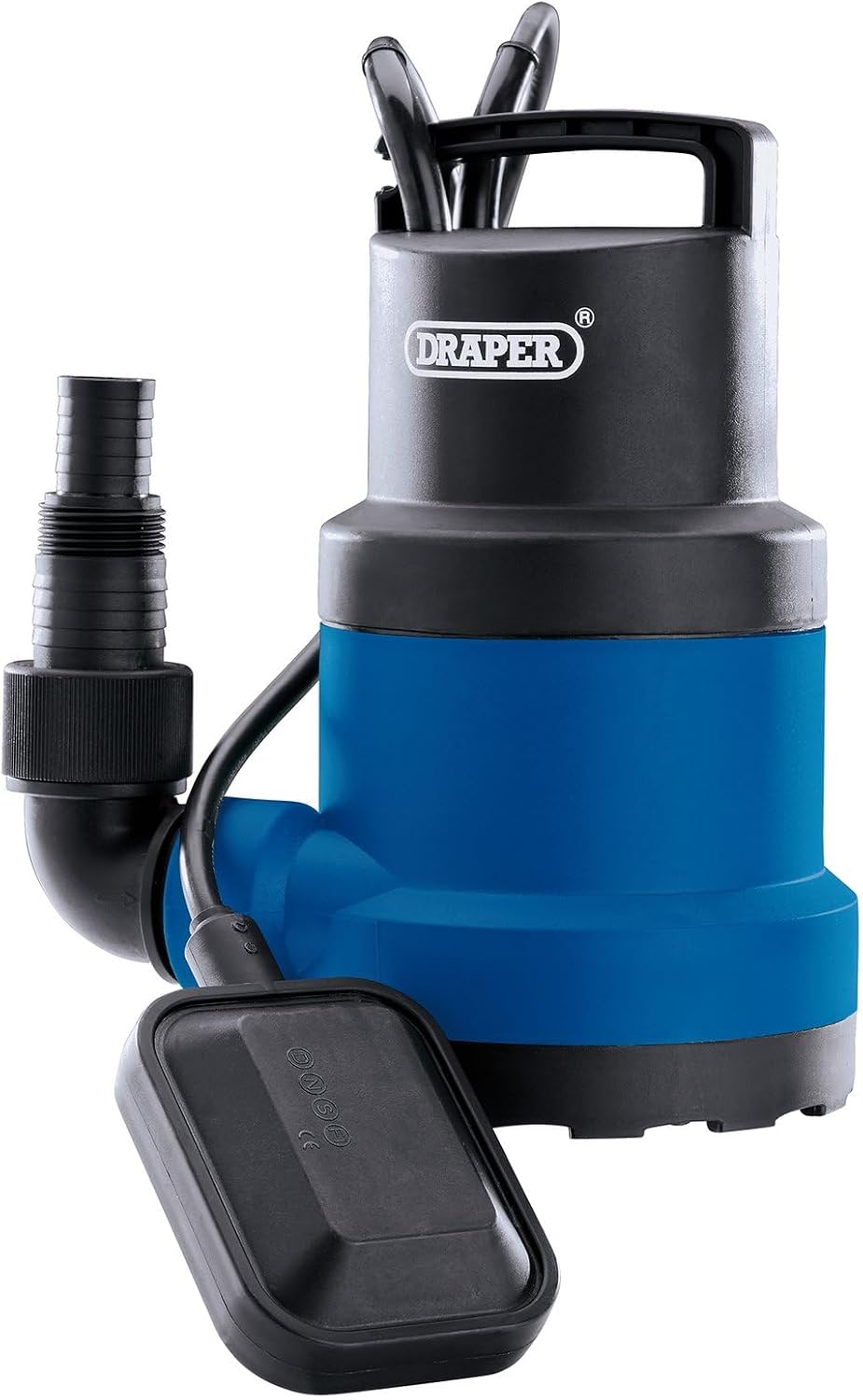 Draper 250W Portable Submersible Water Pump|Max Flow Capacity 6480 l/h Electric Pump | Thermal Overload Protection | Integrated Float Switch |10M Cable Draining Pump| 98912