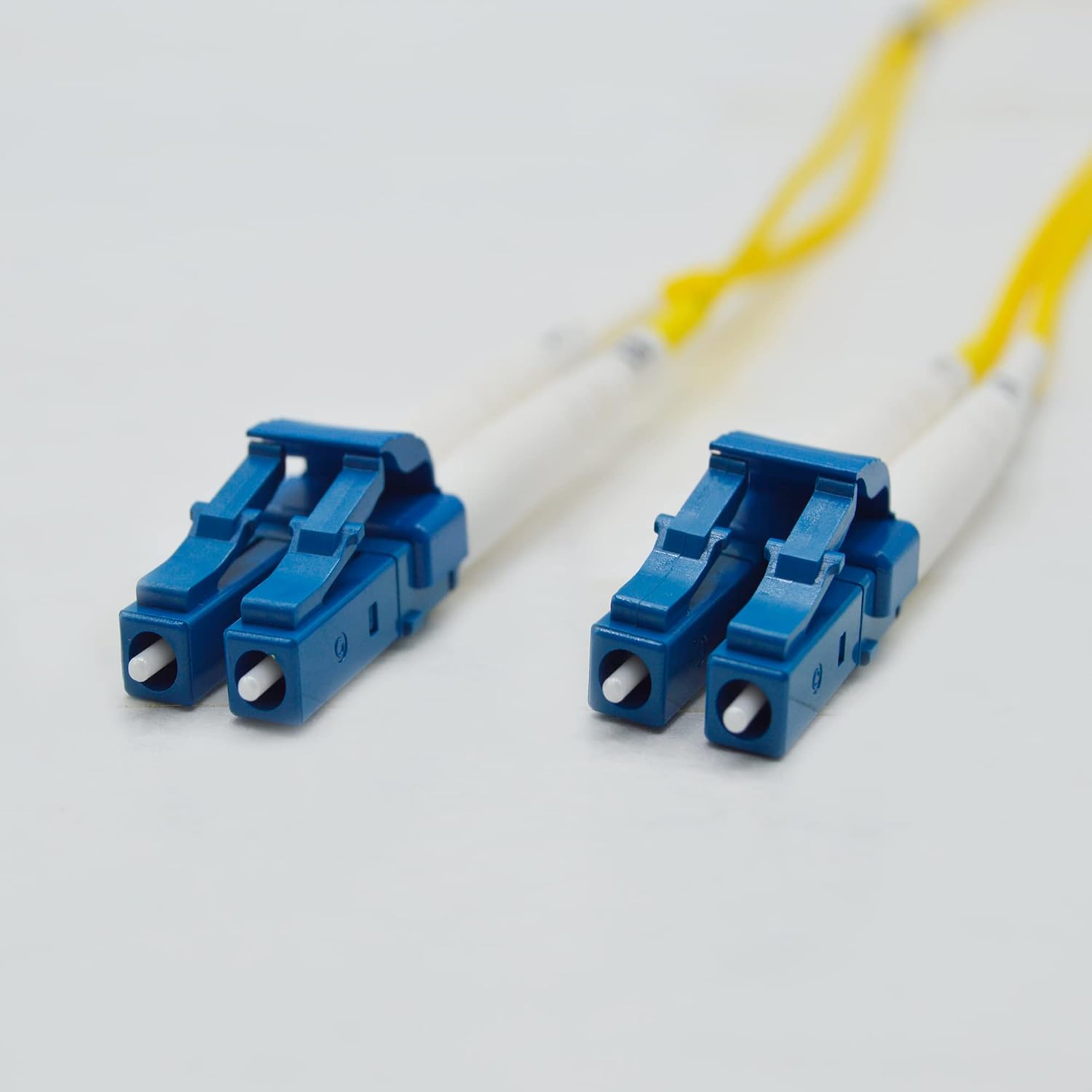 FCD - 2M OS2 LC LC Fiber Optic Electronic Cable | Duplex 9/125 LC to LC Singlemode Jumper 2 Meter (6.56ft) | 1g 10g sfp 10gbase dx Yellow Zip-Cord PVC ofnr - Personal Computer, Server
