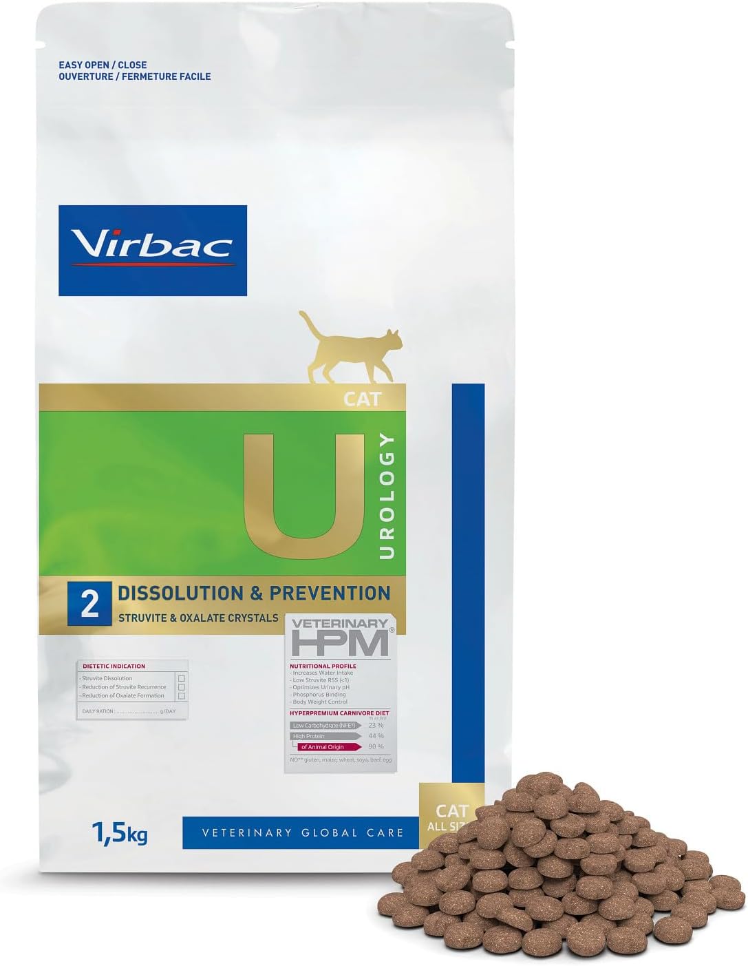 Veterinary Hpm Virbac Hpm Cat U2Urology Str/Diss/Prev 1.5Kg Virbac 00876 1500g