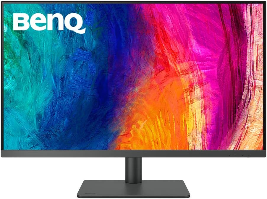 BenQ PD3205U Mac-Ready Monitor 32" 4K UHD 99% Rec.709 & sRGB, IPS, DeltaE ≤3, ICC Sync, Calibration Report, AQCOLOR, Uniformity HotKey Puck Ergonomic DisplayPort, USB-C (90W), USB Hub