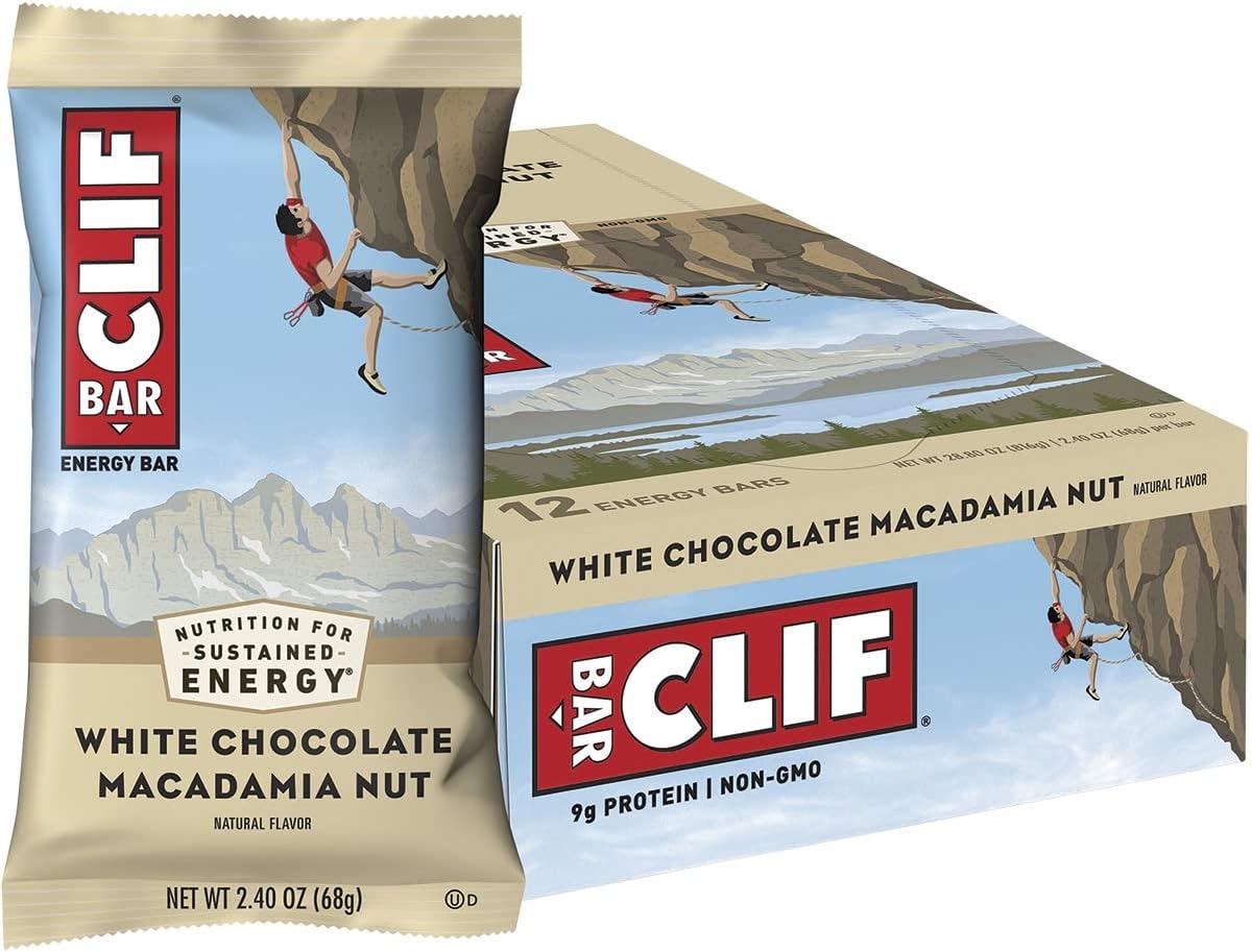 Clif BAR White Chocolate Macadamia 68g (Pack of 12)