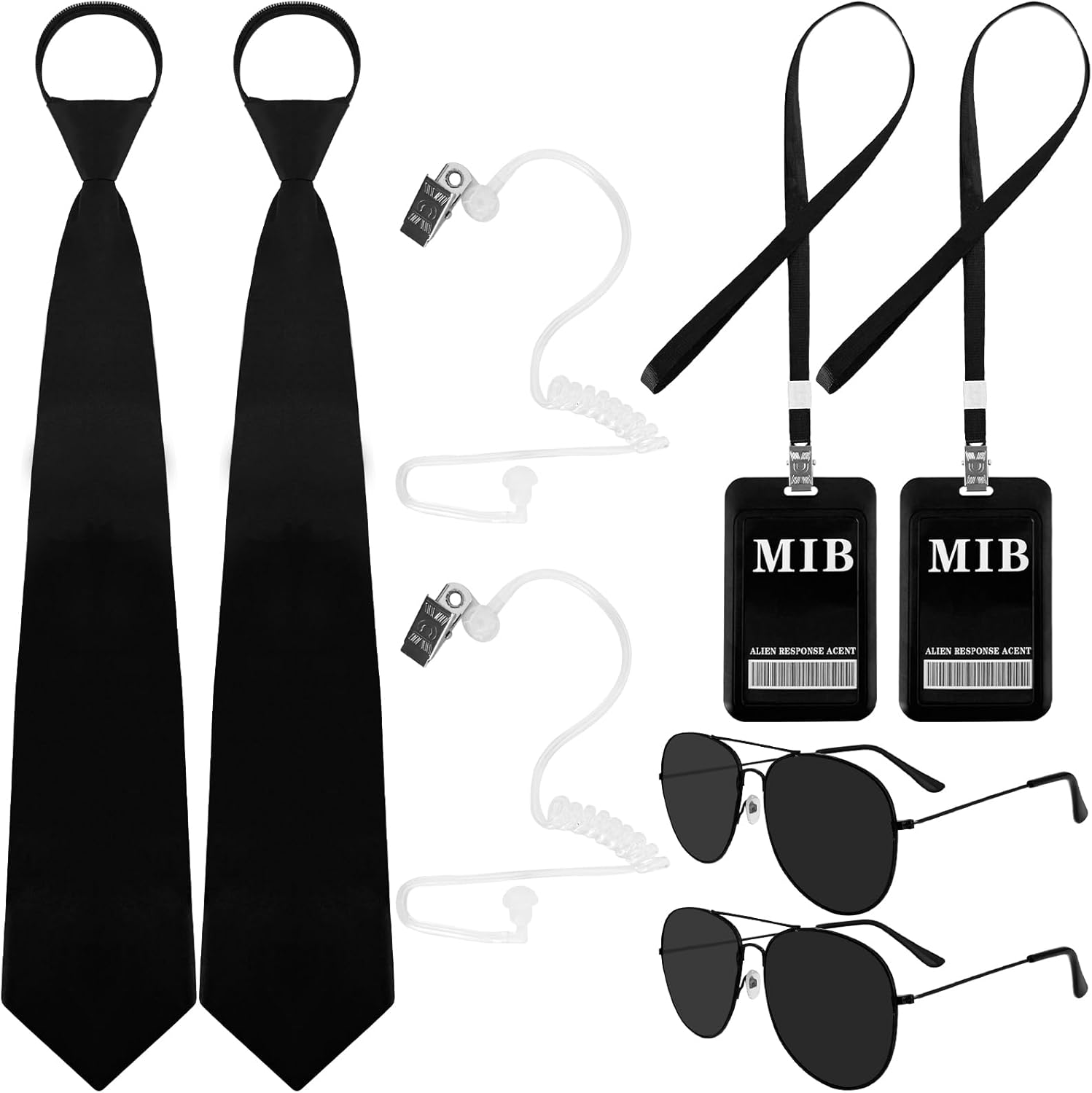 10PCS Agent Costume for Multi-Item Party Favor Packs