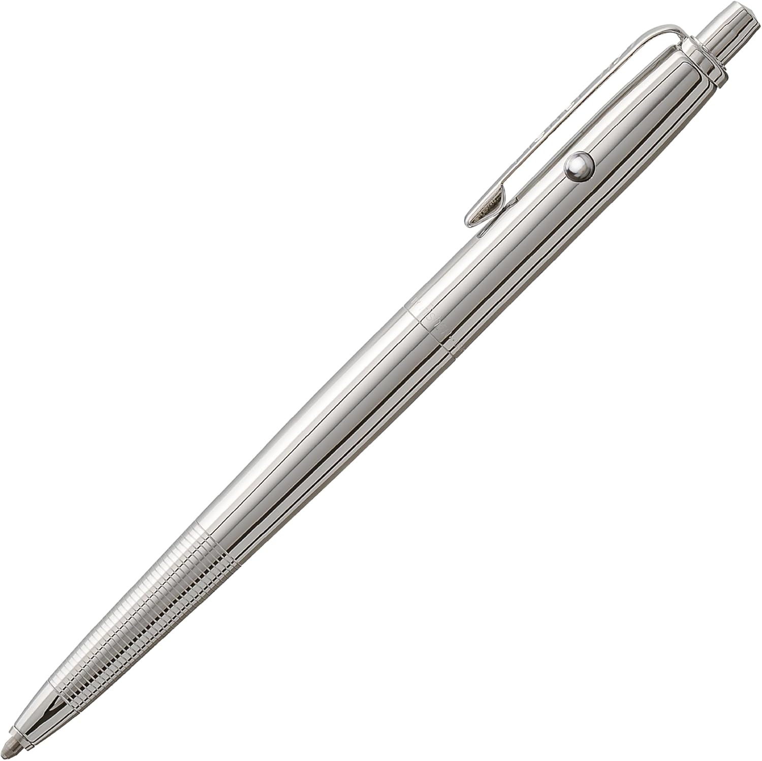 Fisher Space Pen Chrome Original Astronaut Pen, Pressurized Ballpoint Pen Writes Upside Down and in Extreme Temperatures, Black Ink, Medium Point, Pocket Clip, Gift Box, Made in the USA