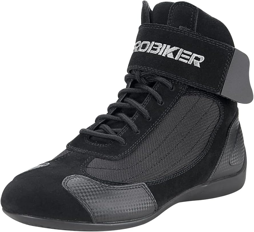 HEROBIKER Motorcycle Combat Boots Racing Hiking Outdoor Work Mid Ankle Shoes for Men