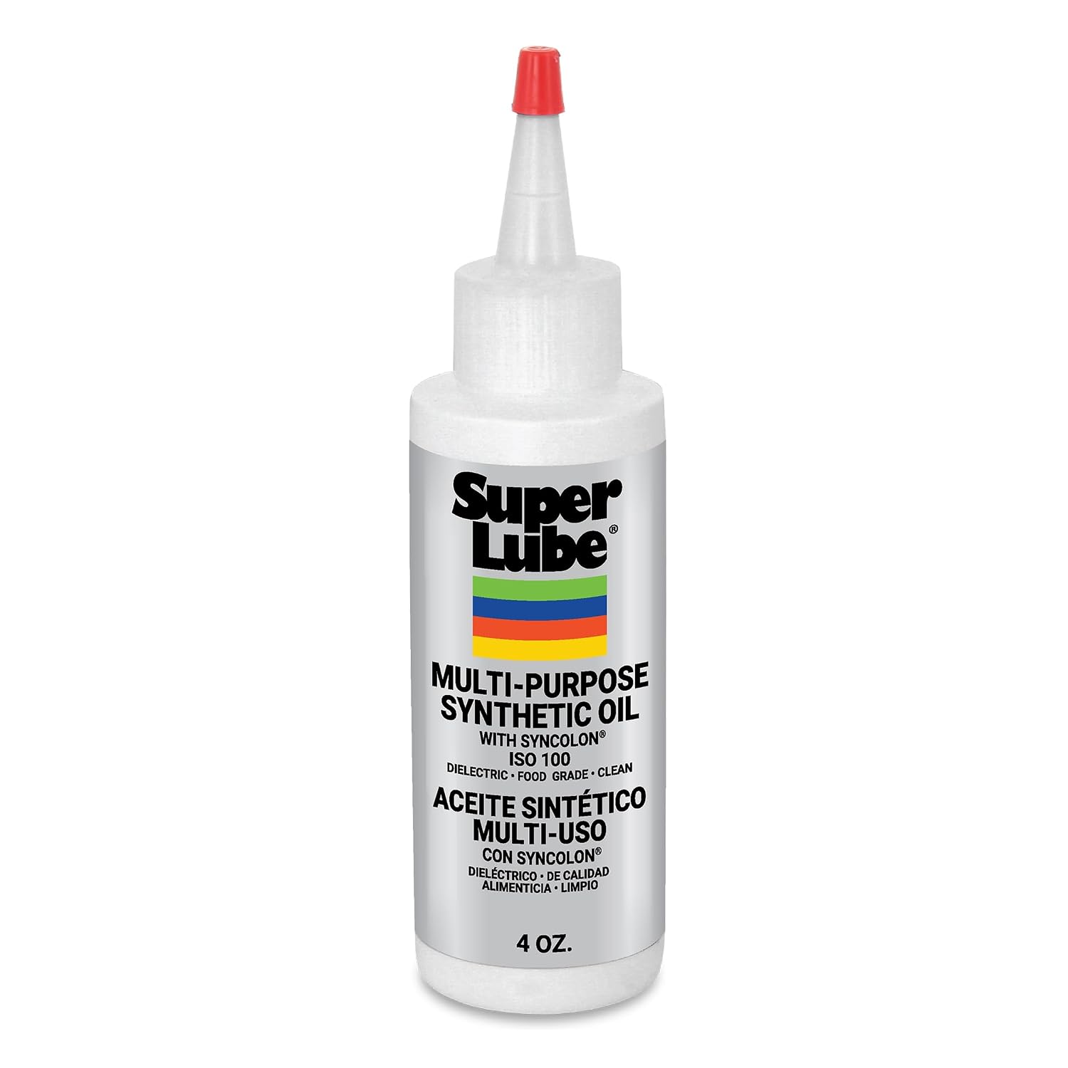 Super Lube 51004 Synthetic Oil with PTFE, High Viscosity, 4 oz Bottle,Translucent white(Packaging may vary)