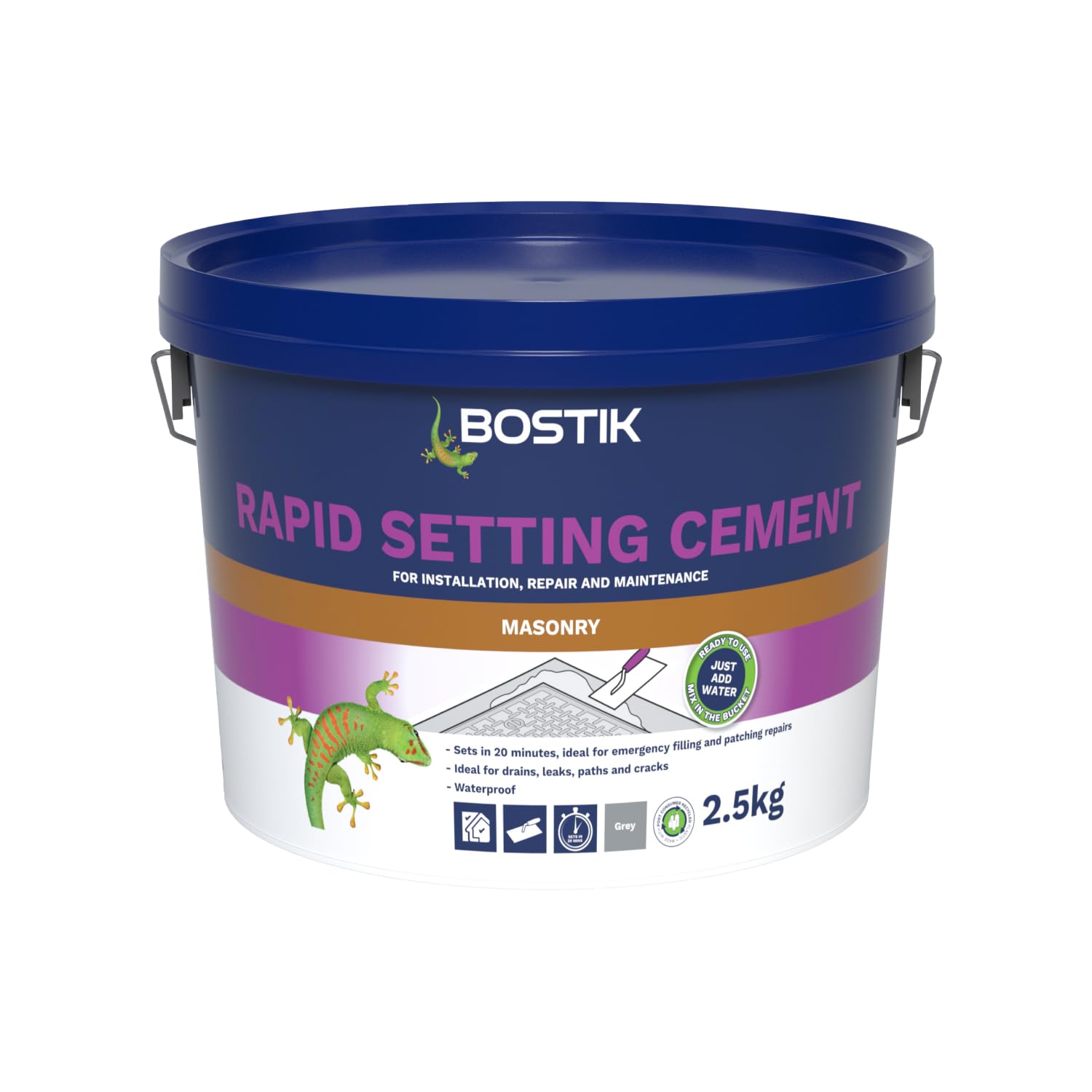 Bostik Rapid Setting Cement 2.5kg - Fast-Setting