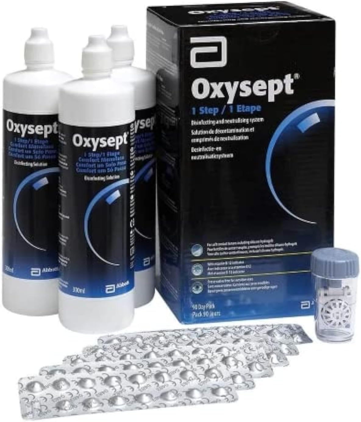 Oxysept 1-Step Soft Contact Lens Disinfecting, Neutralising and Storing 3MONTH