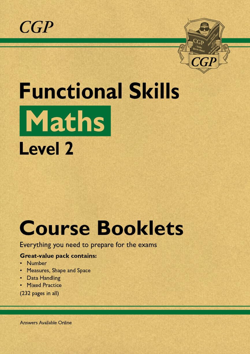New Functional Skills Maths Level 2 - Course Booklets Pack (with Online Edition) (CGP Functional Skills)