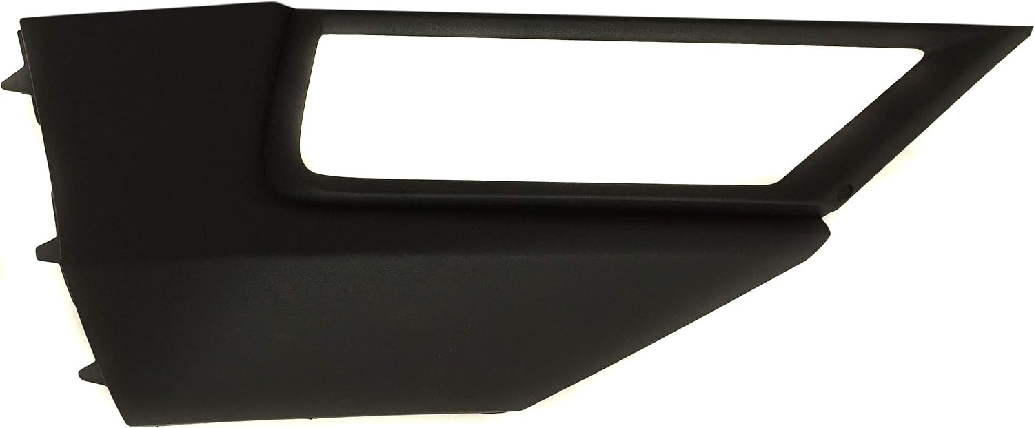 Garage-Pro Front Fog Light Trim Compatible With 2018-2021 Volkswagen Tiguan, Textured Black, Passenger Side, Outer, Lower