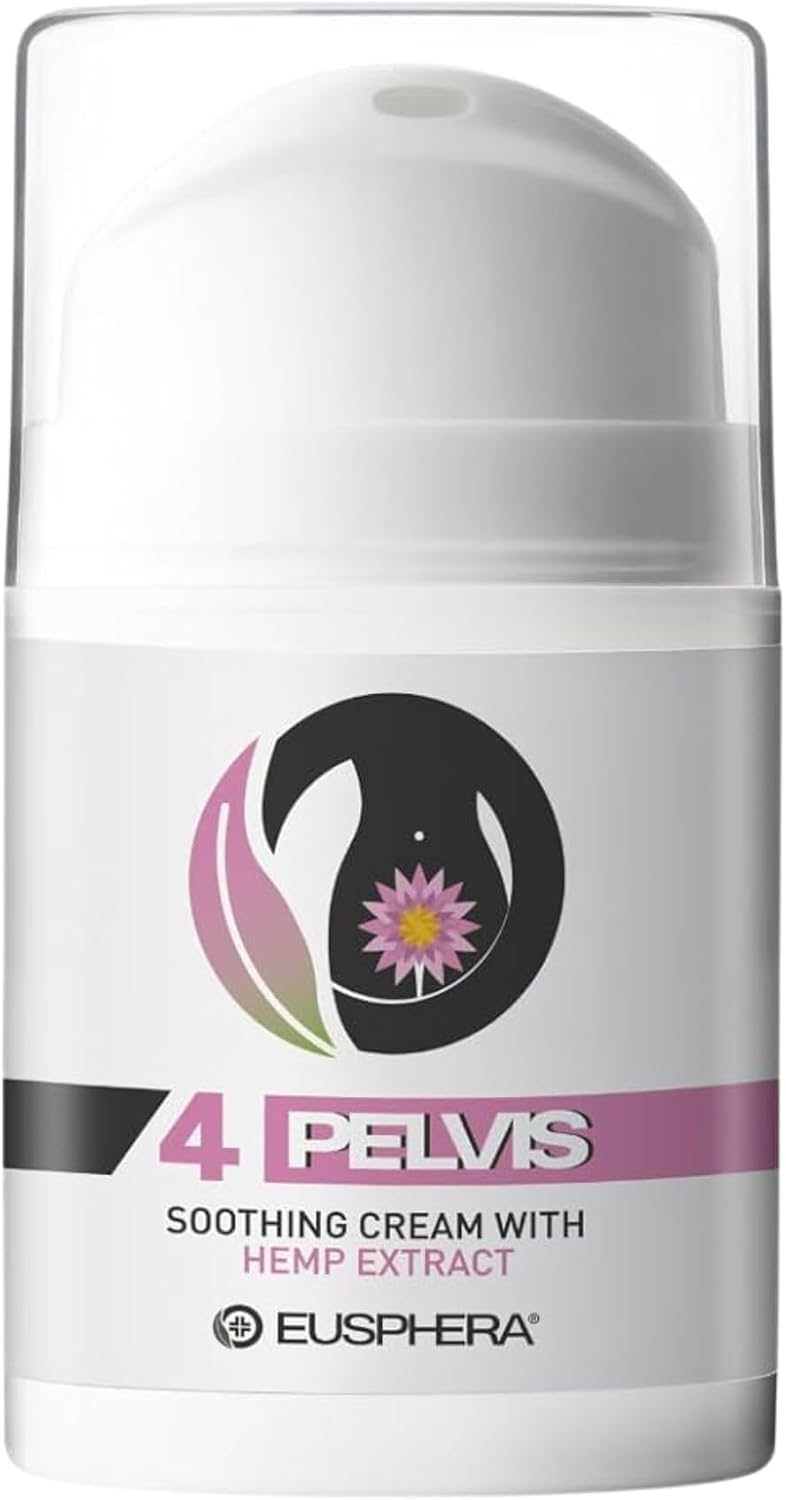 EUSPHERA - 4Pelvis – Natural Vaginal Moisturiser for Vaginal Dryness, Vulva Balm Cream with Hyaluronic Acid & Botanical Extracts, Fast Relief from Intimate Itch, 50ml