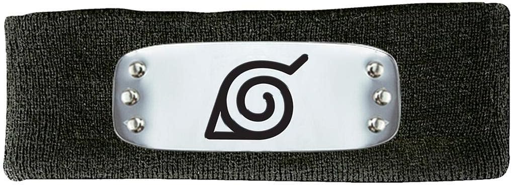 Ripple Junction Naruto Shippuden Metal Plate Leaf Village Symbol Black Headband
