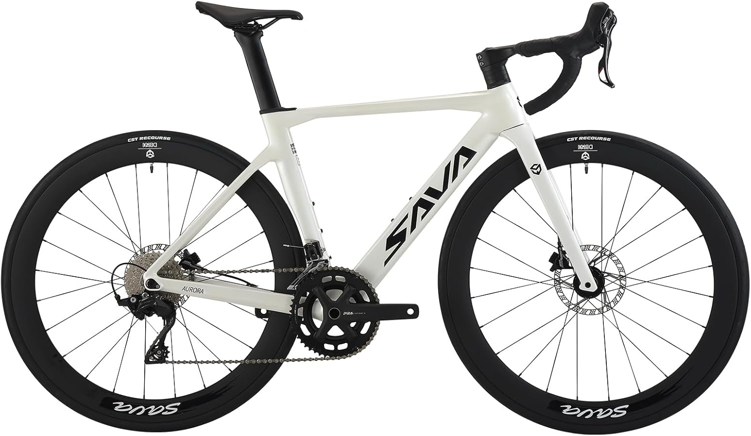 SAVADECK A7L Carbon Road Bike, T800 Carbon Fiber Frame 700C Racing Bicycle with Shimano 105 R7100 24 Speed Groupset and Hydraulic Disc Brake, Ultra-Light Carbon Bike for Man and Women