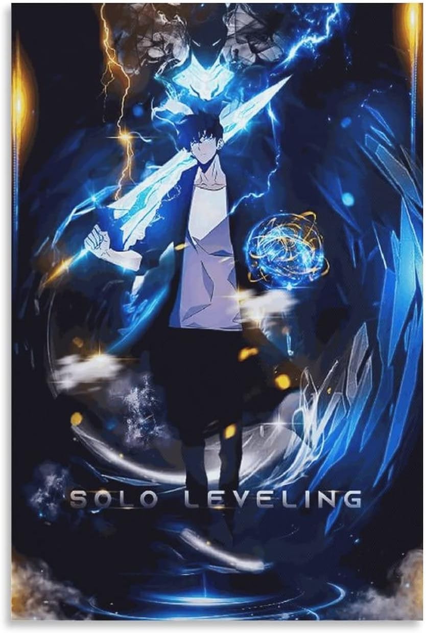 SIPMAN Solo Leveling Anime Canvas Print Home Decorations Posters For Room Aesthetic Wall Art Poster Unframe 12x18inch(30x45cm)