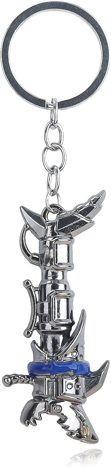 SONGCHANGJEWELRY Cyberpunk Rock Lolita Cool Weapon Keychain - Horror Excitement Anime Movie Merchandise - Shark Rocket Launcher Designs