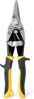 HURRICANE 10 Inch Aviation Tin Snips, Heavy Duty Metal Cutter Shears for Cutting Sheet Metal, Straight Cut, Chrome Vanadium Steel