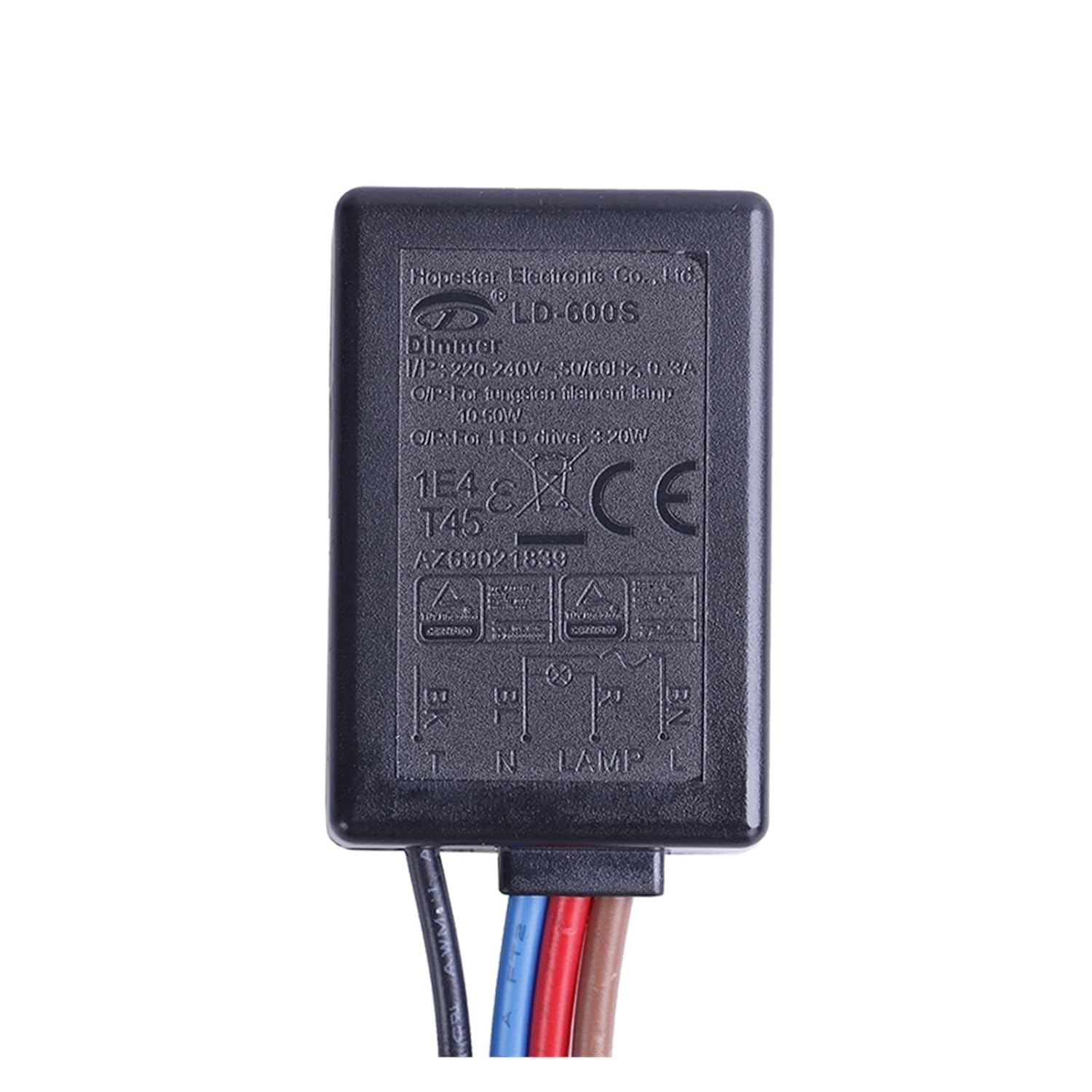 KBUYS AC 3 Way LD-600S Build-in Finger Touch Dimmer 25~150W For Tungslen Filament Lamp Or 3-25W LED Light Input 220-240V (Color : EU Three-stage dimming)