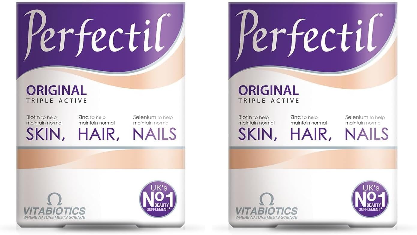Vitabiotics Perfectil Tablets Healthy Skin Hair and Nails 30 Tablets (Pack of 2)