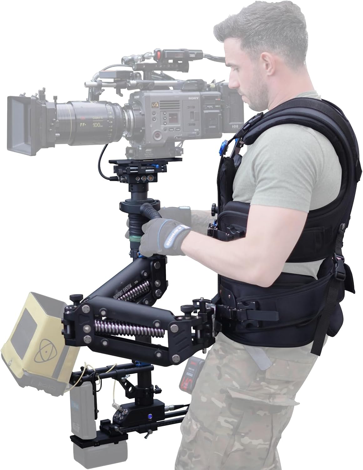 DF DIGITALFOTO Steadycam Thanos PROCINE, Professional Cinematic Camera Stabilizer System with Docking Bracket, Compatible with ALEXA 35, AMIRA,Sony FX6, DJI Ronin4D Flex etc. Payload 5-35kg