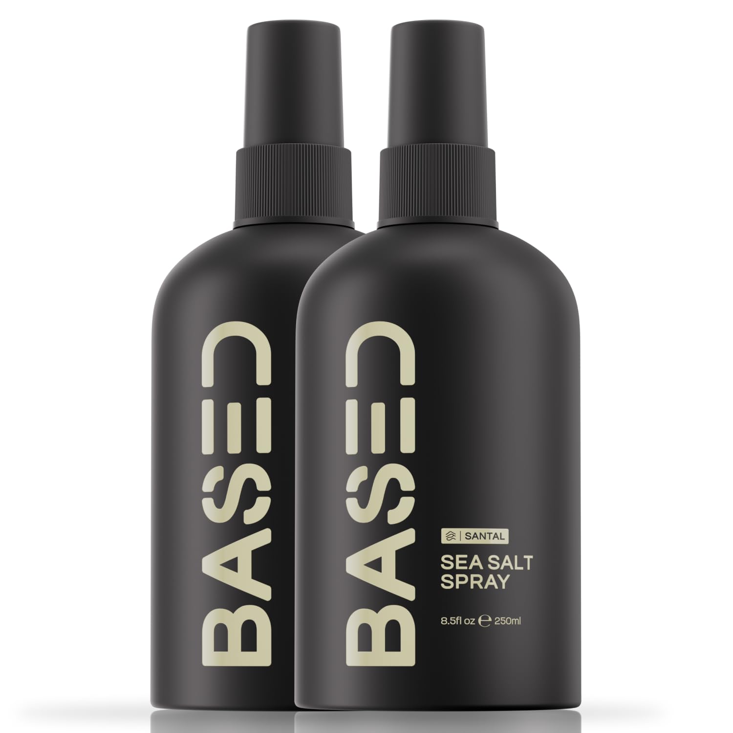 BASED Sea Salt Spray, Natural Finish Sea Salt Spray for Hair, Volume & Texture, Infused with Kelp & Vitamin B5, Light & Non-Greasy, Paraben Free, No Drying Alcohols, 8.5 oz (Pack of 2)"