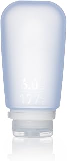 humangear GoToob+ (XL) | Refillable Silicone Travel Bottle | Locking Lid | Food-Safe Material | Blue, XL (6 fl.oz.; 177ml)
