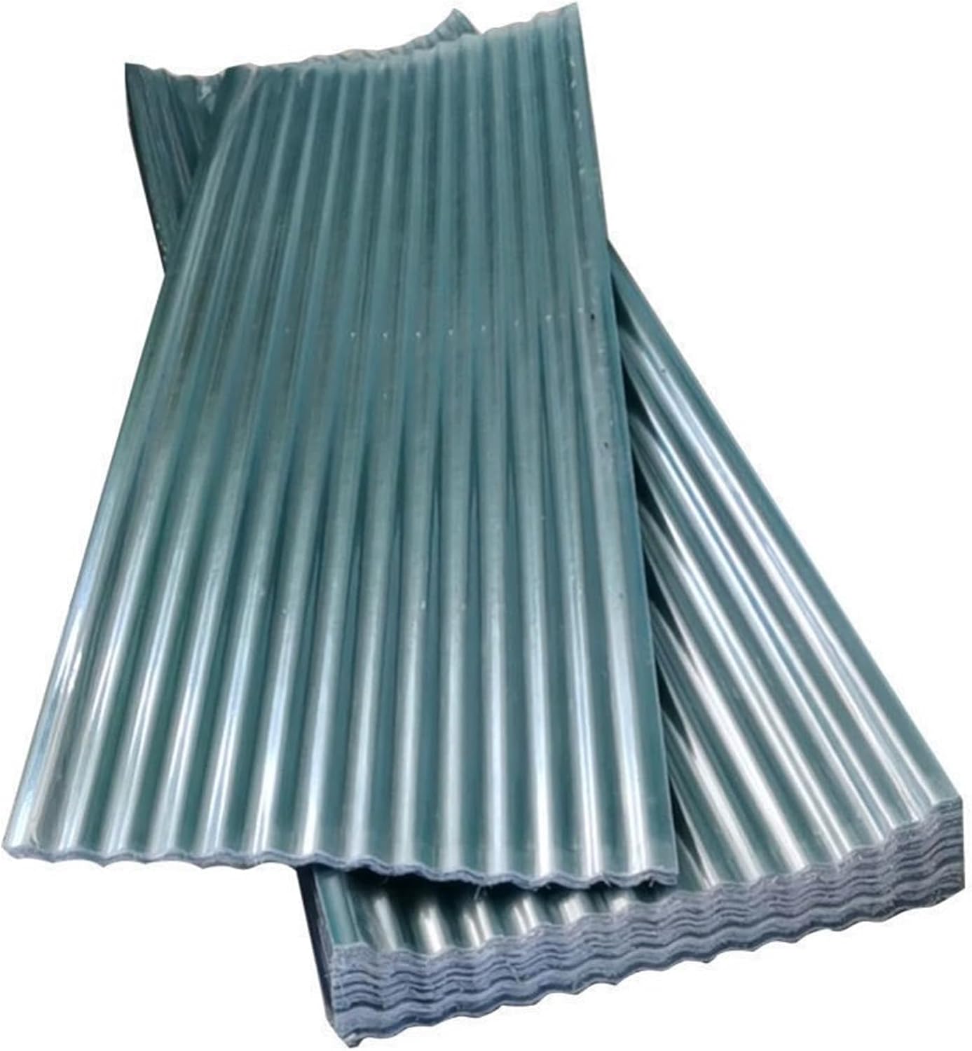Clear Roof Sheet,Corrugated Roofing Sheets,Building Roofing Material,1.5mm Roofing Cladding Panel,Fiberglass Daylighting Panels,for Carport Greenhouse,1/3/5/6/8/10/15 Pcs (0.9x1.7m/35x67in,1 Pcs)