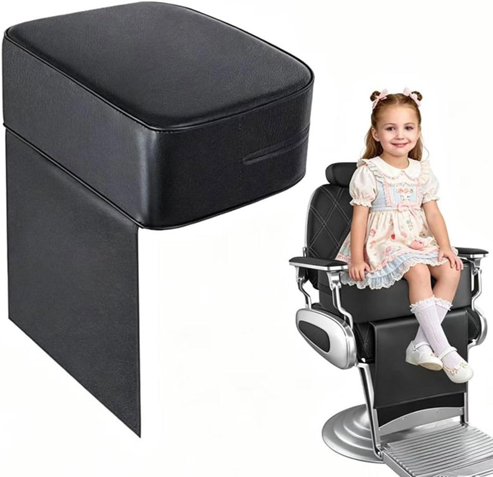 Salon Barber Booster Seat Cushion for Kids Hair Cutting, Hair Salon Leather Cushion for Styling Chair,Boat Booster Seat Cushion, Barber Beauty Salon Spa Equipment