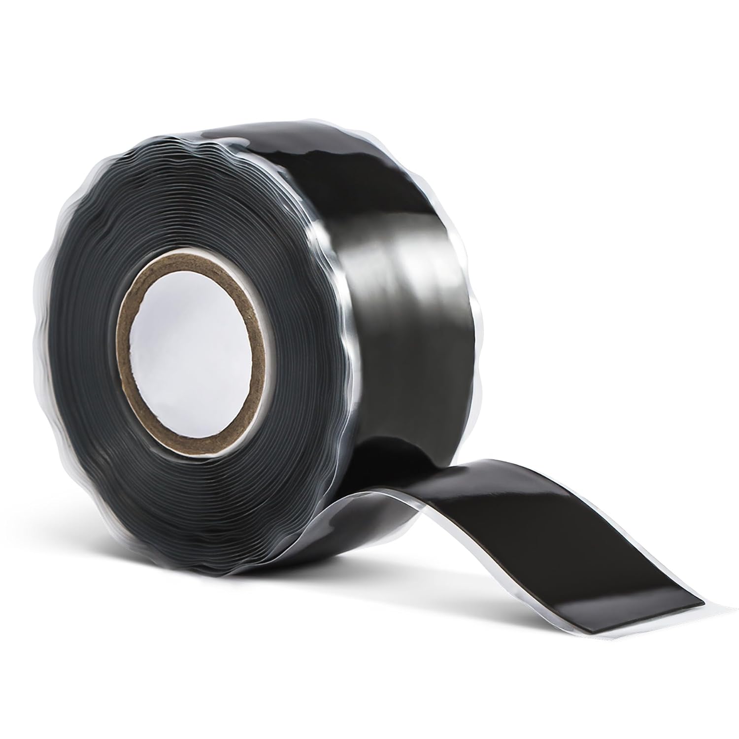 CLAVICHORD Seal Self Fusing Silicone Tape - 1 Inch Wide and 15 Feet Long Weatherproof Self Fusing Sealing Tape for Emergency Pipeline Repair/Cable Bandage/Tool Fixing(Black)