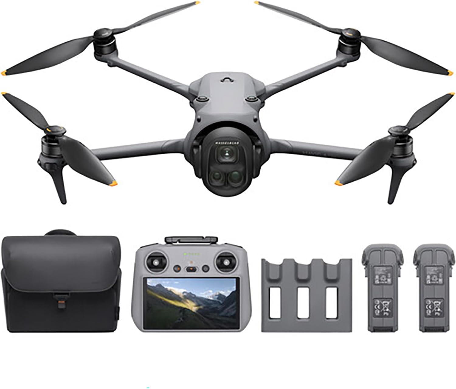 DJI Mavic 4 Pro Drone Fly More Combo (DJI RC 2) with 100MP Hasselblad Camera, Triple-Camera System, 6K/60fps HDR Video, 51-Min Flight Time, O4+ 30km Video Transmission, 0.1-Lux Night Vision