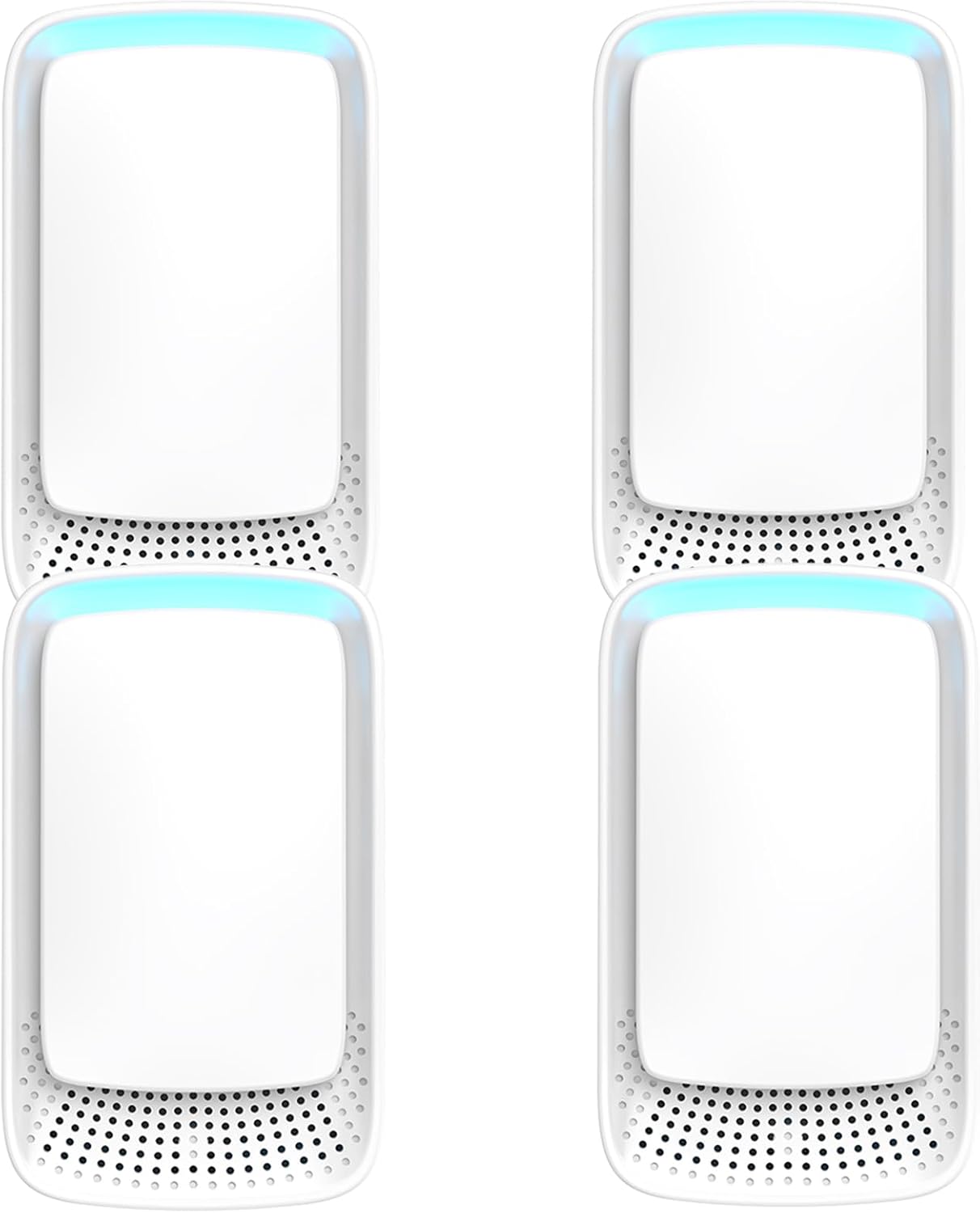 4Pack Plug In Air Ionizer for Home, Quiet Negative Ion Air Purifier with Compact Portable Design, Air Freshener for Bedroom, Bathroom, Kitchen, Office & Living Room (4)