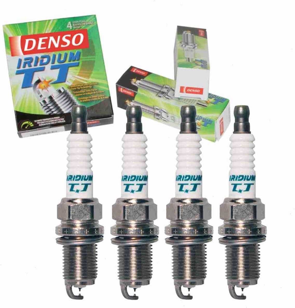 4 pc DENSO Iridium TT Spark Plugs for Toyota Corolla 1990-2010