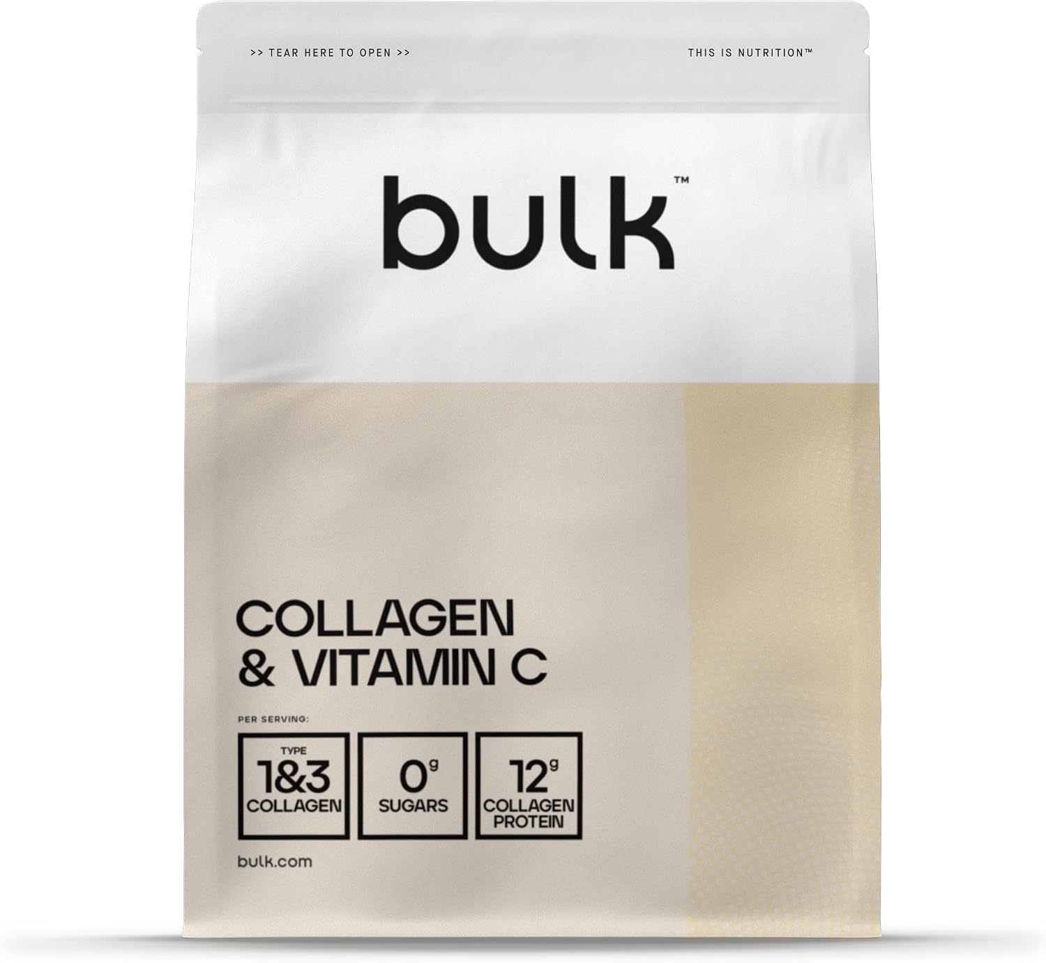 Bulk Collagen and Vitamin C Powder, Vanilla, 500 g, Packaging May Vary