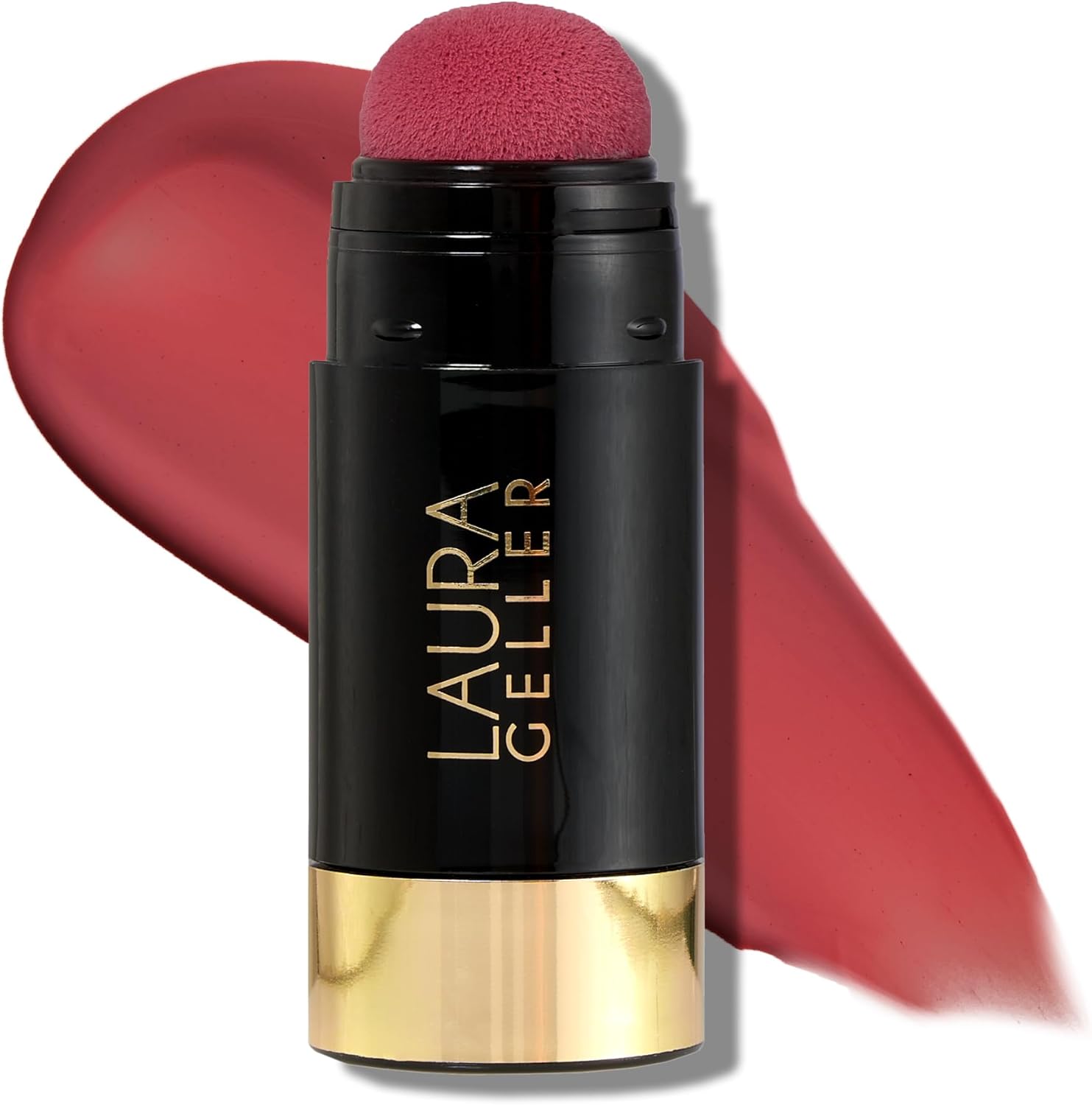 LAURA GELLER NEW YORK Serum Blush Tint (Blushing Berry) - Hydrating, Long-Lasting Liquid Blush with Hyaluronic Acid for Plump, Rejuvenated Cheeks and a Natural Finish