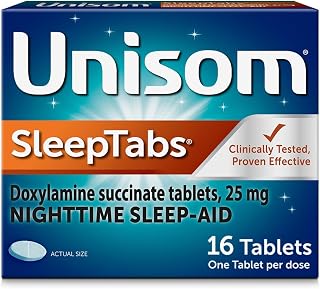 Unisom SleepTabs, Nighttime Sleep-aid, Doxylamine Succinate, 16 Tablets