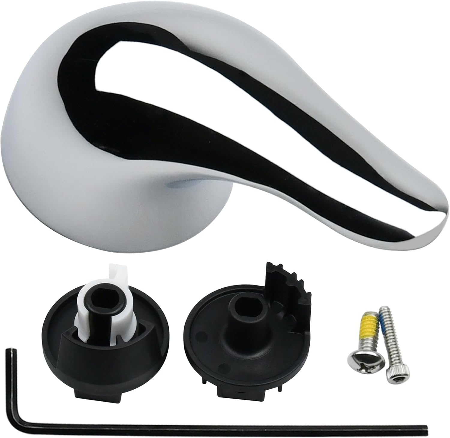 Replacement 100657 Lever Shower Handle Kit, Compatible with Moen PosiTemp Valve Systems,Fits Single Handle Tub and Shower Faucets, Chrome