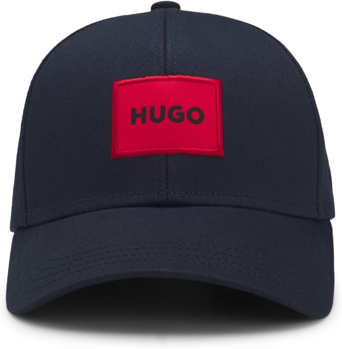 HUGO Mens Men-X 581-RL Cotton-Twill Cap with red Logo Label