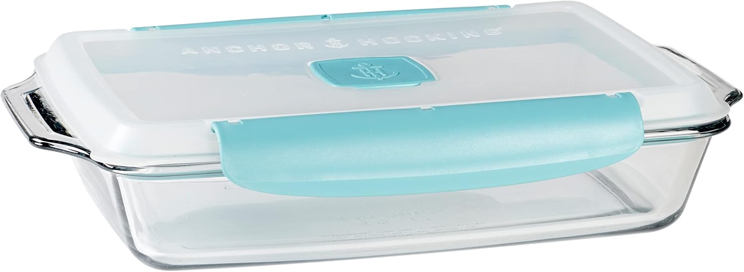 Anchor Hocking 3 Quart Bake Dish with TrueLock Locking Lid Bakeware