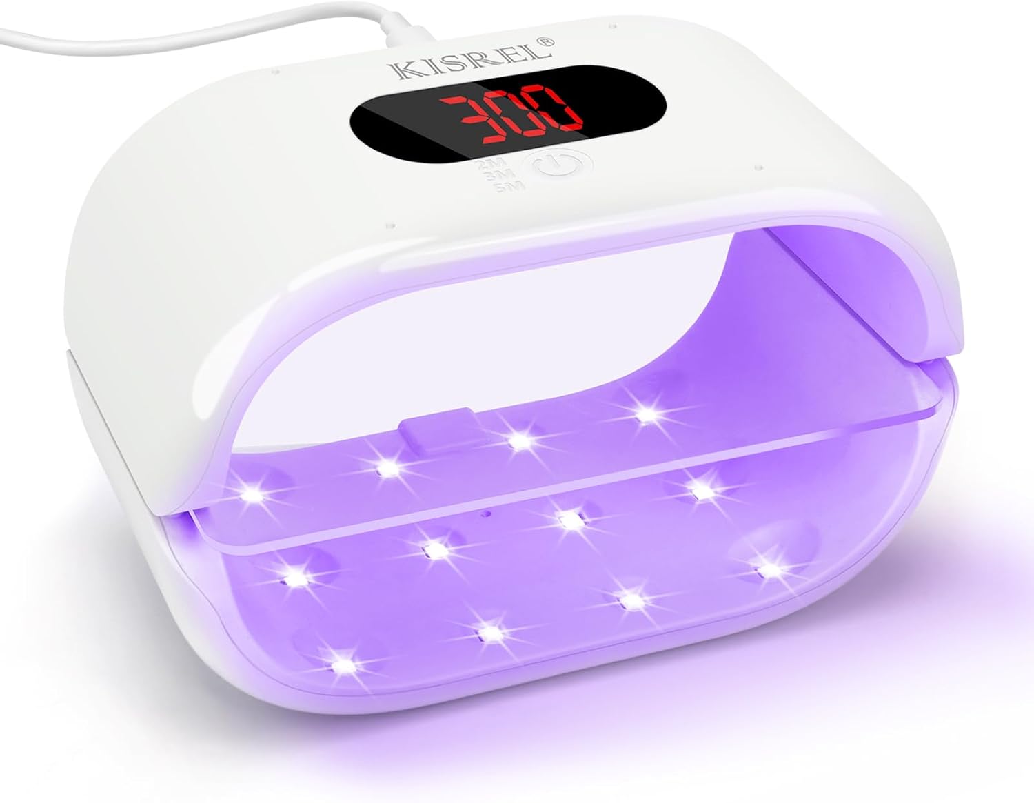 KISREL UV Light for Resin, Large Double-Sided UV Resin Lamp, 2-in-1 Detachable Resin Curing Machine & 3-Speed Digital Display, 36w Fast Curing Lamp for Jewellery Making, DIY Crafts
