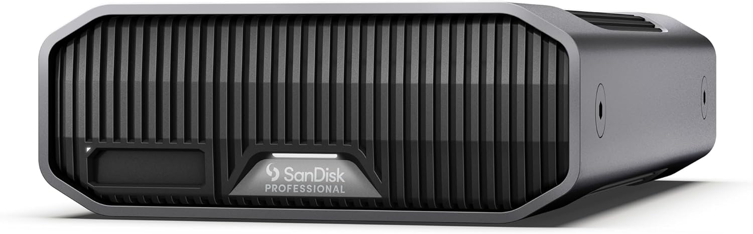SanDisk Professional 12TB G-DRIVE Project, with PRO-BLADE SSD Mag Slot, Thunderbolt 3, USB (10Gbps), 7200RPM Enterprise Class Hard Drive, Up to 250MB/s read