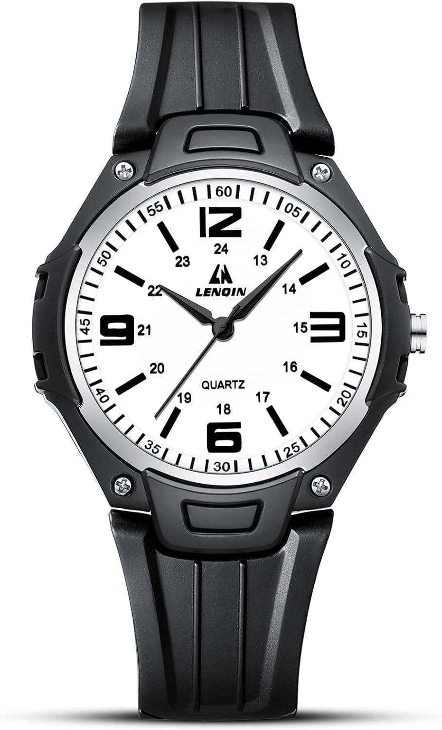 LN LENQIN Mens Watches Minimalist Watch Sports Leisure Waterproof Watches Men Silicone Strap Wrist Watch for Men