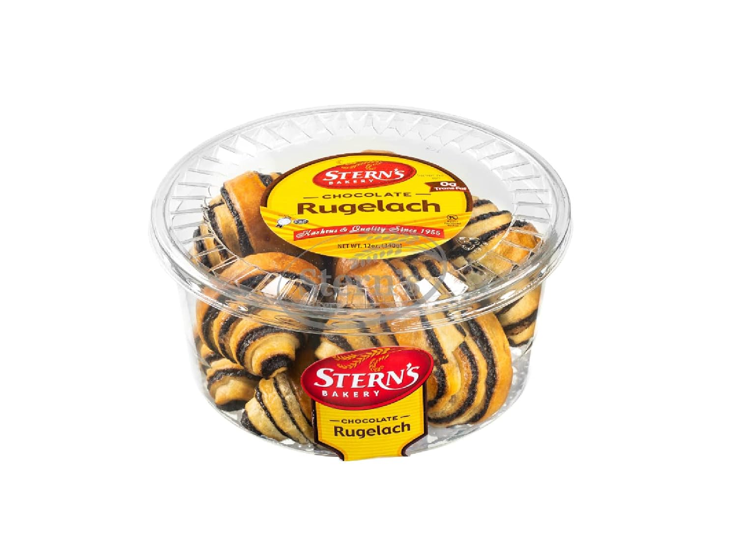 Rugelach Pastries | Chocolate Croissant | Chocolate Babka Bread | Breakfast Pastry | Coffee Snack| Kosher, Dairy & Nut Free | Holidays, Parties & Birthdays | 12 oz. Stern’s Bakery