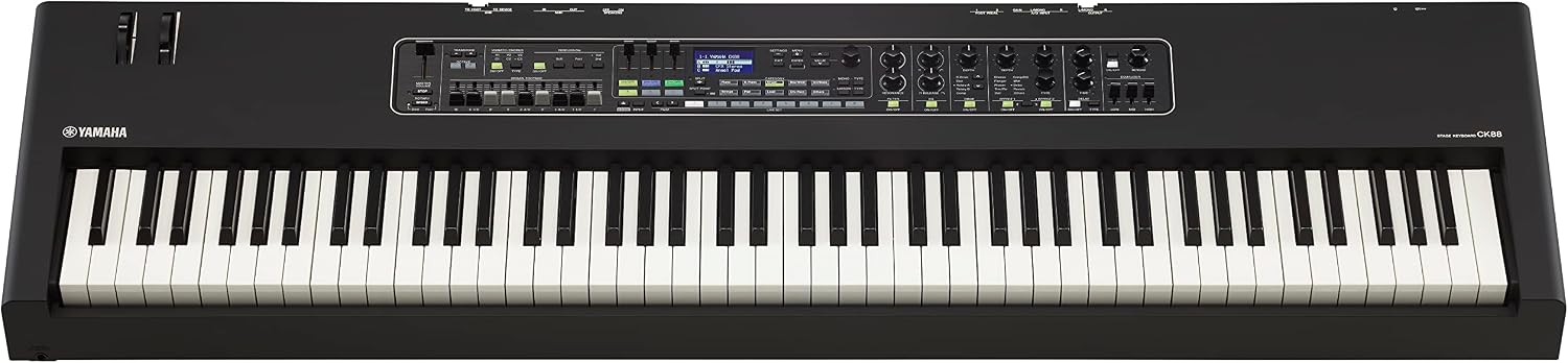 Yamaha CK Series 88-Key Stage Keyboard with Built-In Speakers, Black (CK88)