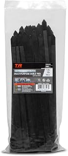 TR Industrial Ultra Heavy Duty Multi-Purpose UV Cable Ties (100-Piece), 250 lbs. Tensile Strength, 11.8", Black