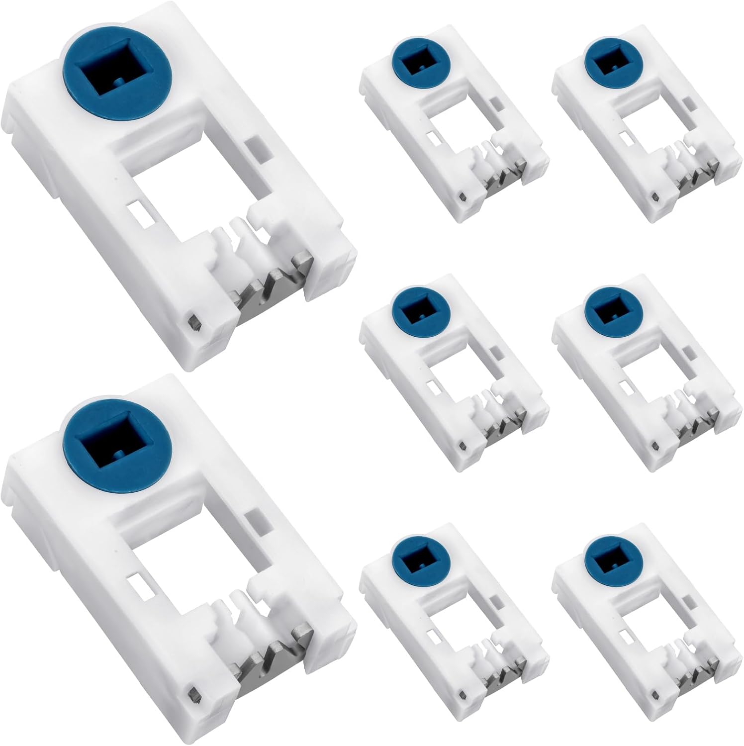 8 Pcs Window Spiral Balance Pivot Lock Shoe Vinyl Window Latch Balance Spring Replacement Parts Accessory for Pull up and Down Sliding