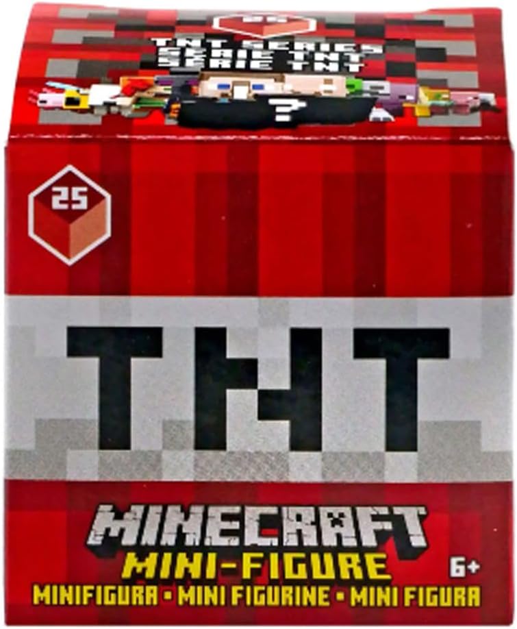 Inspired by Minecraft TNT Edition 25 Collectible Mini-Figure Mystery Blind Box - 8 Assorted Styles - 1 Random Box per Order